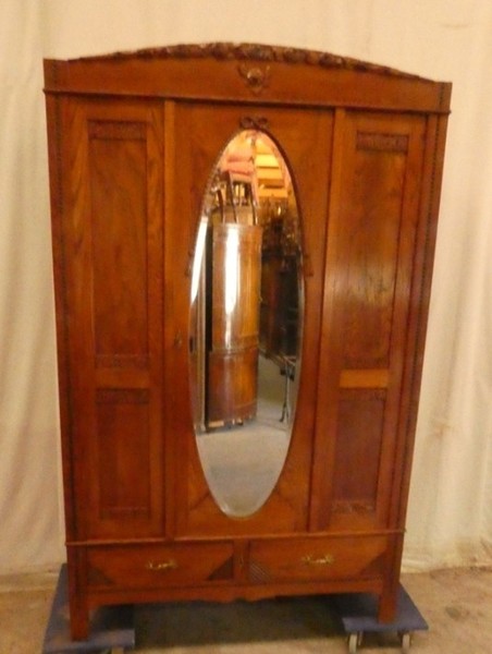 B 2357 Bedroom Set 1920 Bed Wardrobe Commode 2 Bedsides