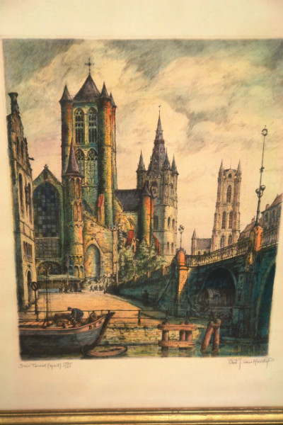 A 5371 - Gravure coloured  GENT