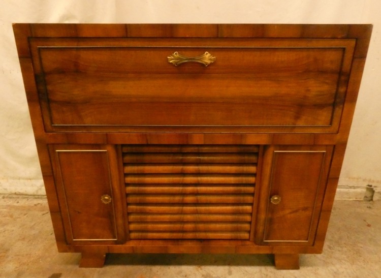 A 8077 Vintage Stereo Cabinet, Antique Stereo Cabinet