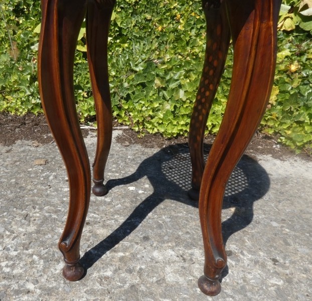 A 8526 - Tabouret 1900 Louis XV Mahogany