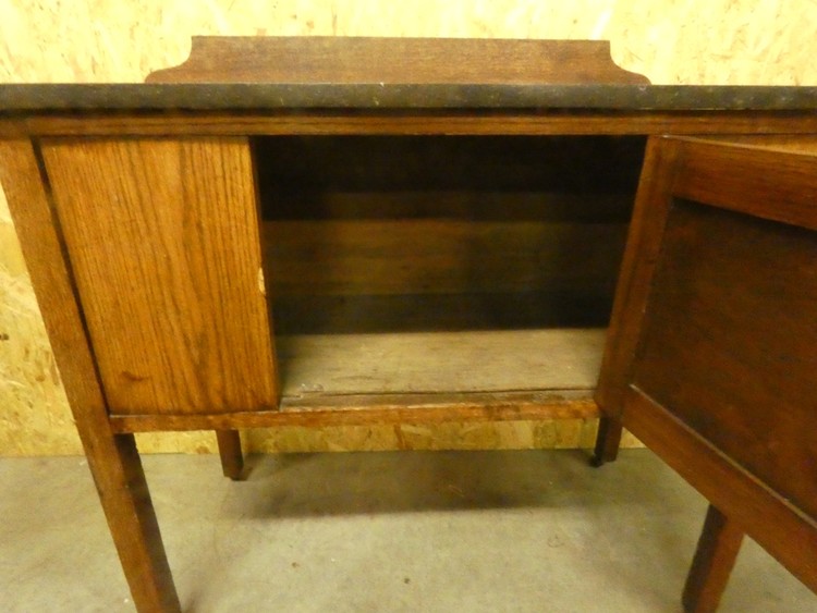 A 8538 - Small cabinet 19th cent marble top