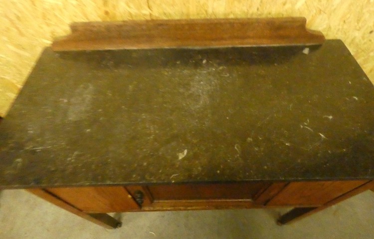 A 8538 - Small cabinet 19th cent marble top