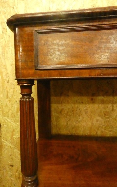 A 8547 - Louis Philippe console 19th century slitage on top