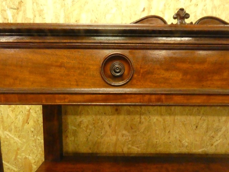 A 8547 - Louis Philippe console 19th century slitage on top