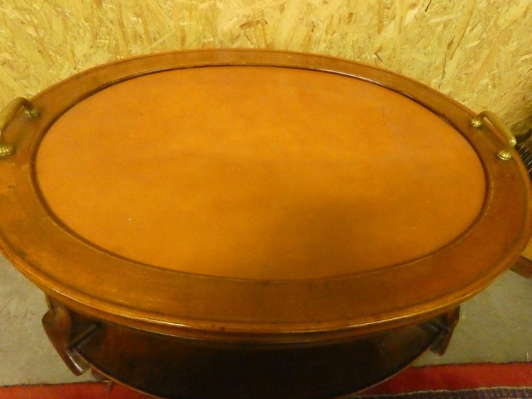 A 8551 - Trey oval coffeetable 19th century