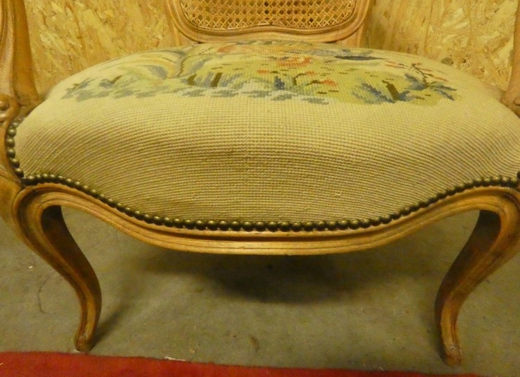 A 8555 - Needlepoint Louis XV armchair