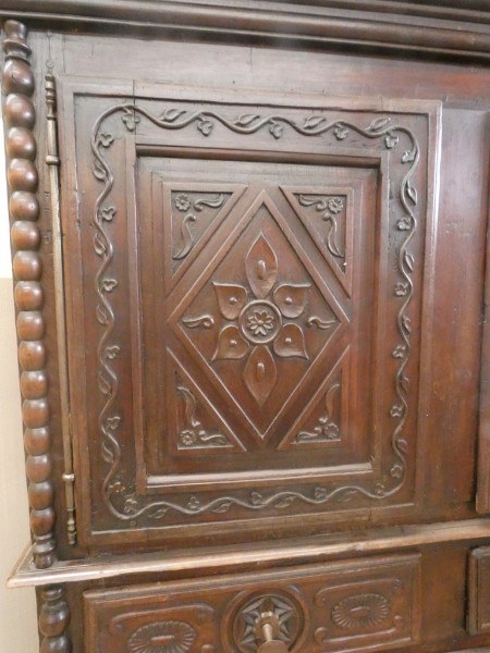C 799 - Cabinet 19th century 4 doors 2 drawers