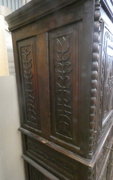 C 799 - Cabinet 19th century 4 doors 2 drawers